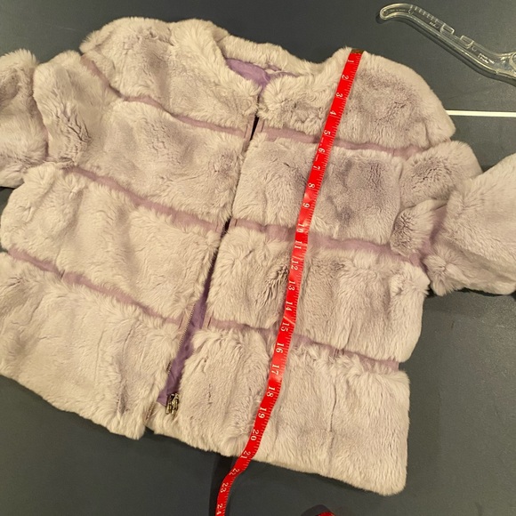 šBomber Style Fur and Suede Jacket L - Picture 6 of 8